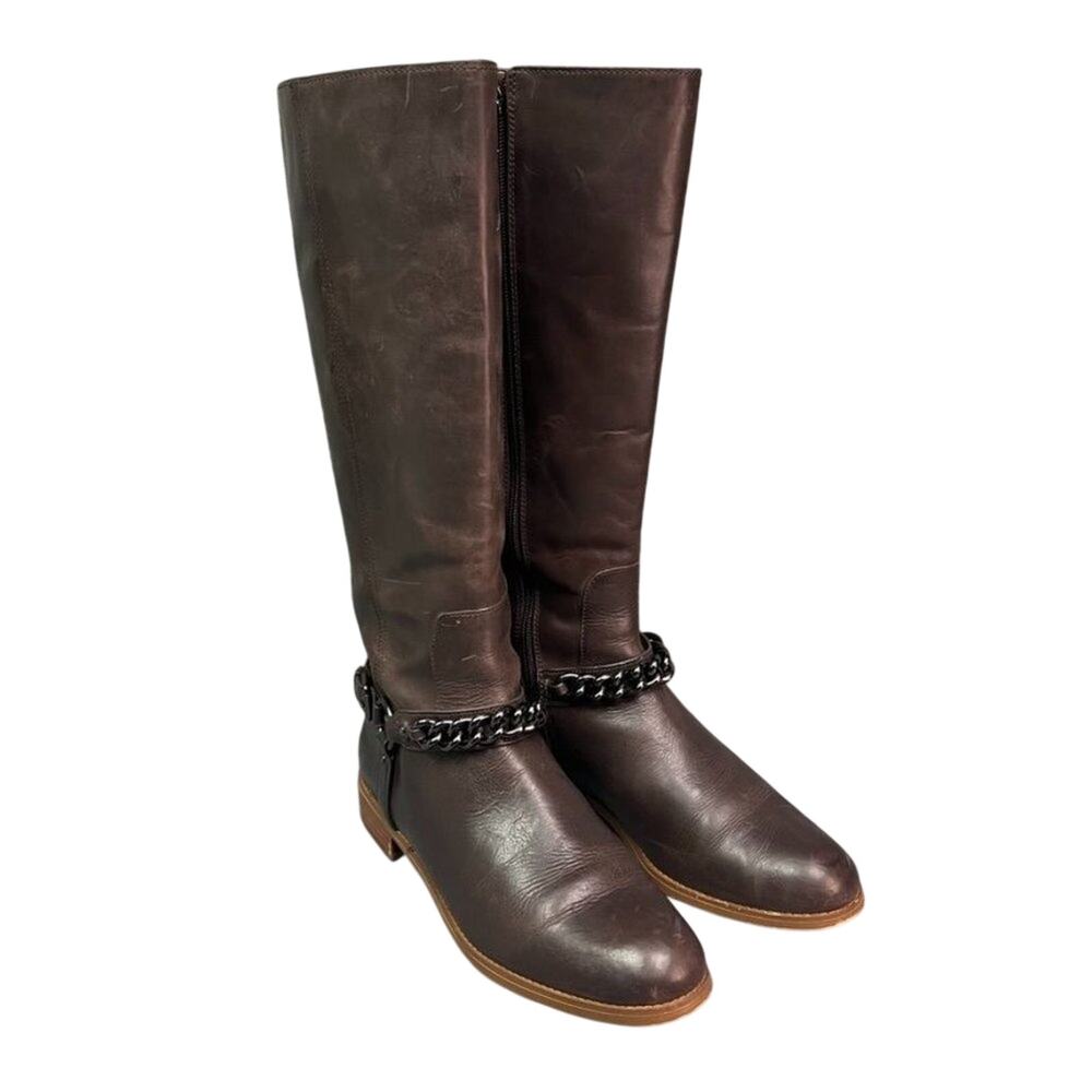 Coach Mabel Women US 9 Brown Knee High Boot A00229